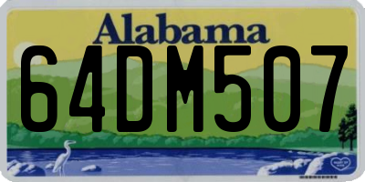 AL license plate 64DM507