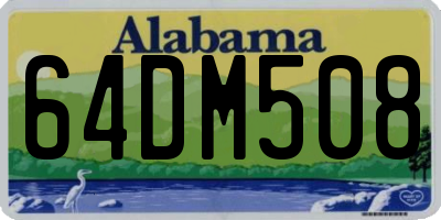 AL license plate 64DM508