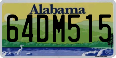 AL license plate 64DM515