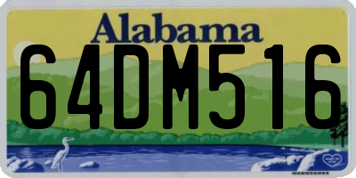 AL license plate 64DM516