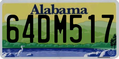 AL license plate 64DM517