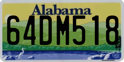 AL license plate 64DM518