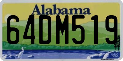 AL license plate 64DM519