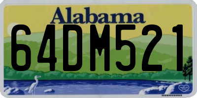 AL license plate 64DM521