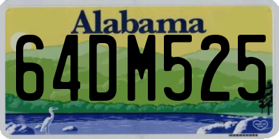 AL license plate 64DM525