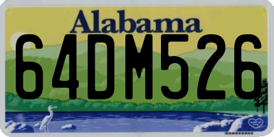 AL license plate 64DM526