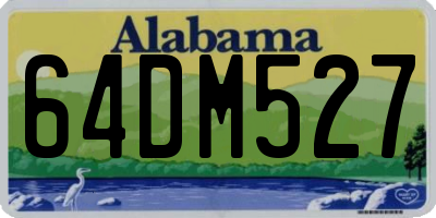 AL license plate 64DM527