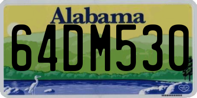 AL license plate 64DM530