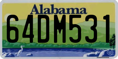 AL license plate 64DM531