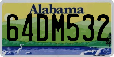 AL license plate 64DM532
