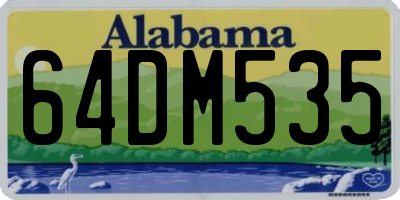 AL license plate 64DM535