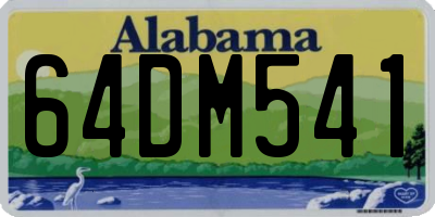 AL license plate 64DM541