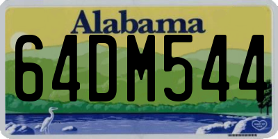 AL license plate 64DM544
