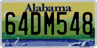 AL license plate 64DM548