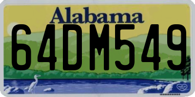 AL license plate 64DM549
