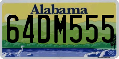 AL license plate 64DM555