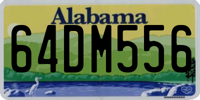 AL license plate 64DM556