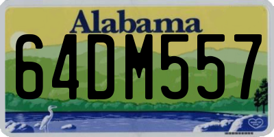 AL license plate 64DM557