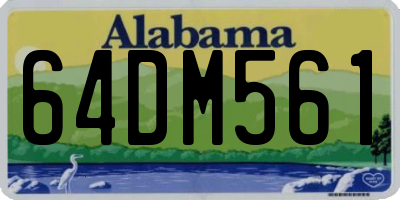 AL license plate 64DM561