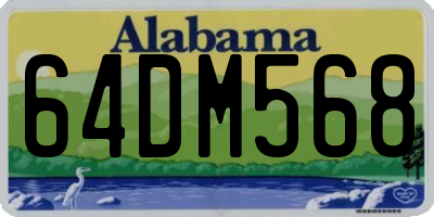 AL license plate 64DM568