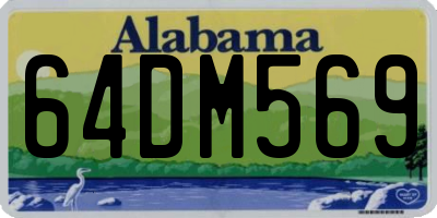 AL license plate 64DM569