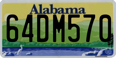 AL license plate 64DM570