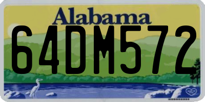 AL license plate 64DM572