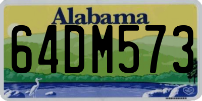 AL license plate 64DM573