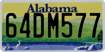 AL license plate 64DM577