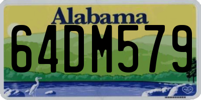 AL license plate 64DM579