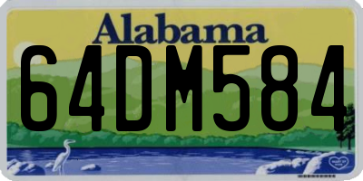 AL license plate 64DM584