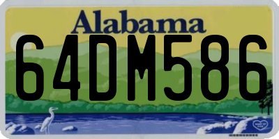 AL license plate 64DM586