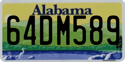 AL license plate 64DM589