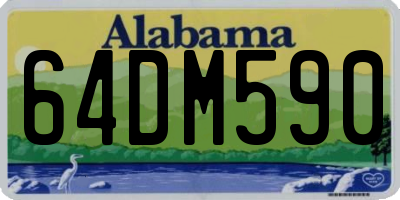 AL license plate 64DM590