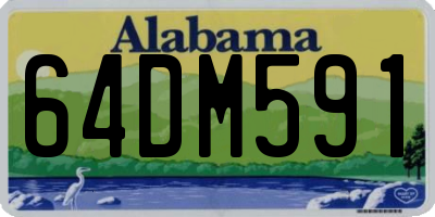 AL license plate 64DM591