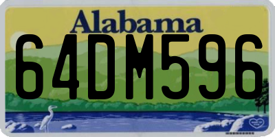 AL license plate 64DM596
