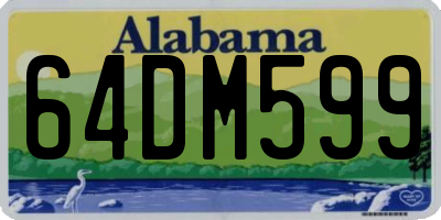 AL license plate 64DM599