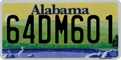 AL license plate 64DM601