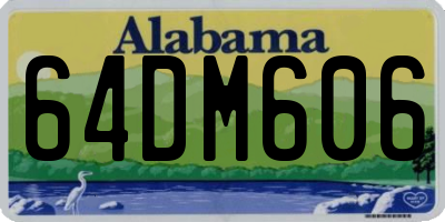 AL license plate 64DM606