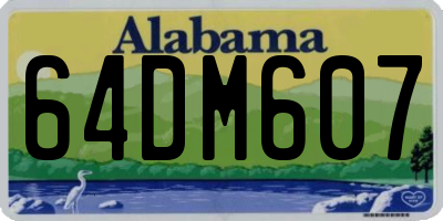 AL license plate 64DM607