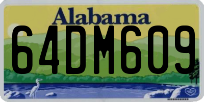 AL license plate 64DM609