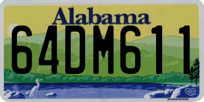 AL license plate 64DM611