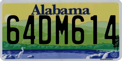 AL license plate 64DM614