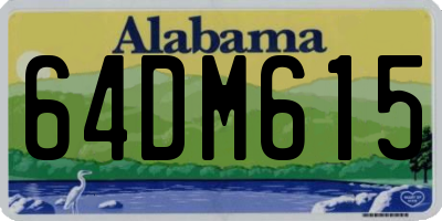 AL license plate 64DM615