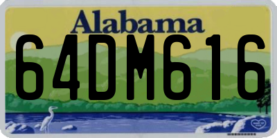 AL license plate 64DM616