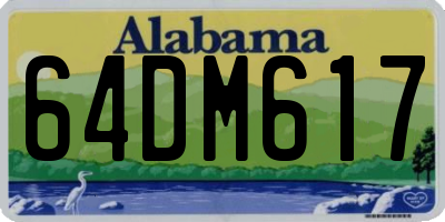 AL license plate 64DM617