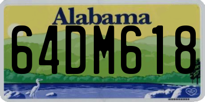 AL license plate 64DM618