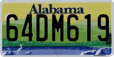 AL license plate 64DM619