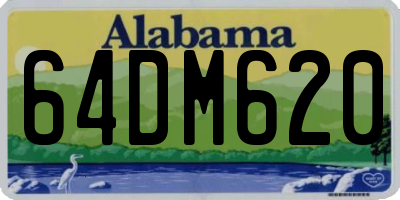 AL license plate 64DM620