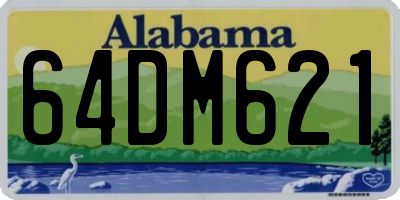 AL license plate 64DM621